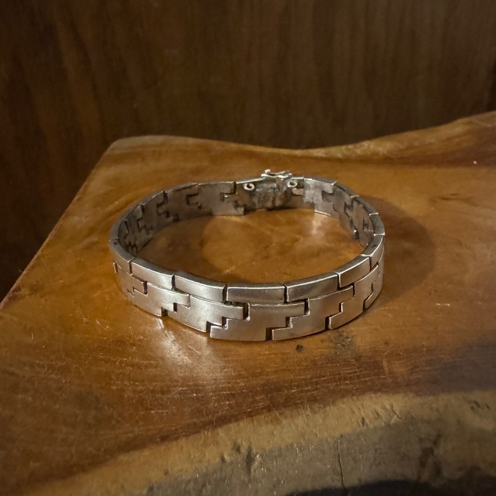Silver Geometric Bracelet sterling silver